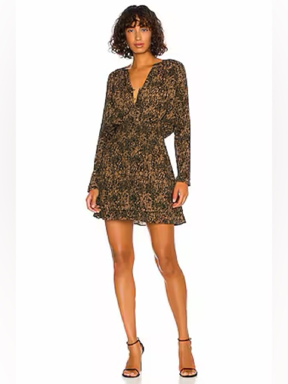 Rails Jasmin Abstract print in Olive Static